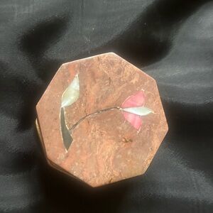 Vintage Fetco Soapstone Jewelry/Trinket Box